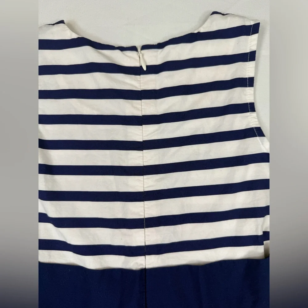 GYMBOREE‎ Mod About Orange Nautical Stripe Colorblock Fit & Flare Dress Size 7